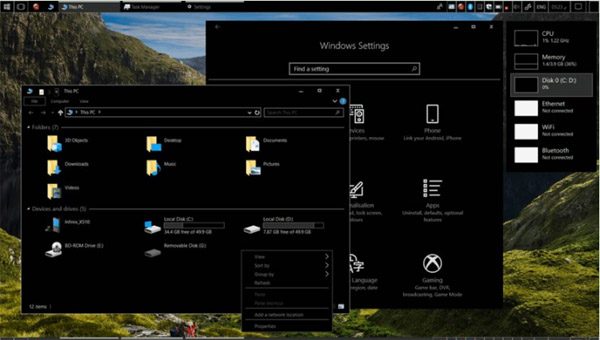ReBlack and ReGray Themes for windows 10 download