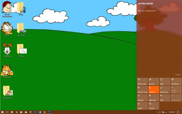 Windows 98 to 10 Theme - Garfield