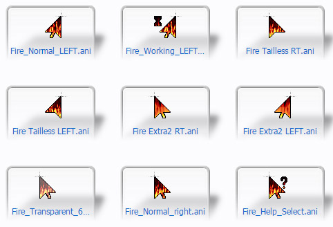 Internal Combustion (Animated Fire) Mouse Cursors