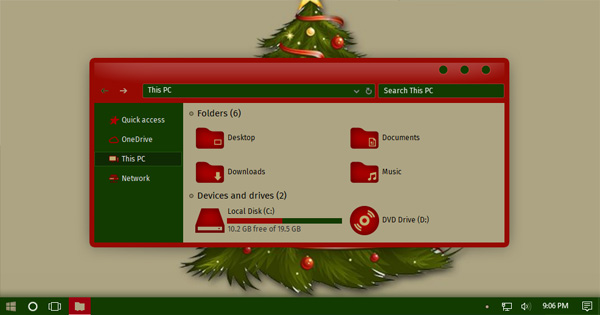 Christmas Special Theme Win10 Fall Creators