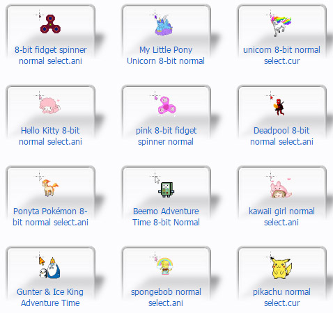 8-Bit Cursors for your windows