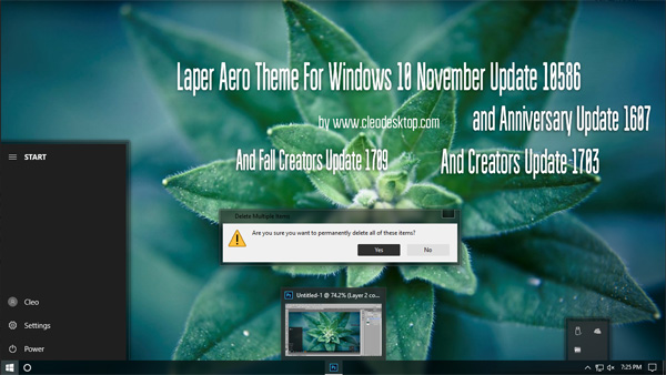 Laper Aero Theme Win10 Fall Creators