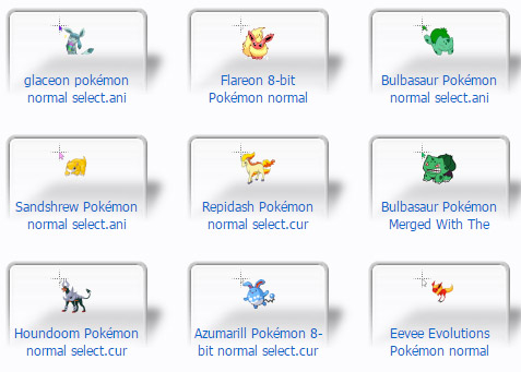 Pokémon Pack Mouse Cursors