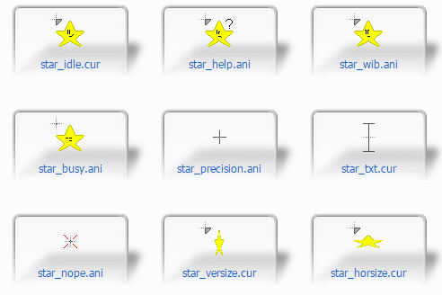 8-Bit Starry Mouse Cursors