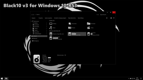 Black10-v3 for Windows 10 RS3