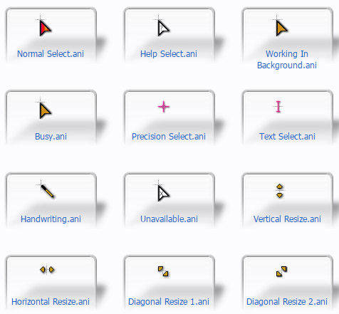 Zuned Mouse Cursors