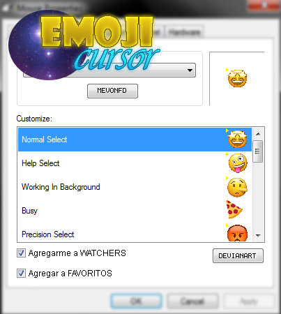 Cute Emoji cursors