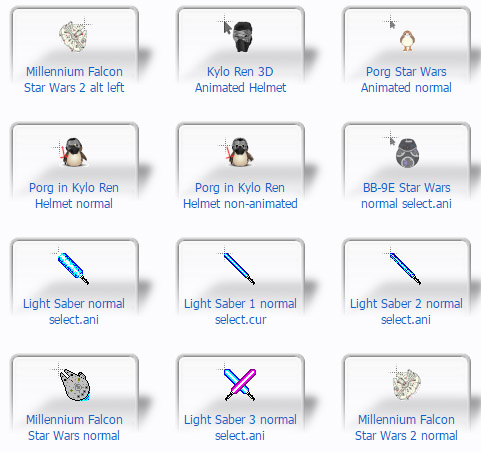 free Star Wars Platinum Cursors