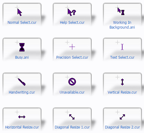 free Violet Mouse Cursors