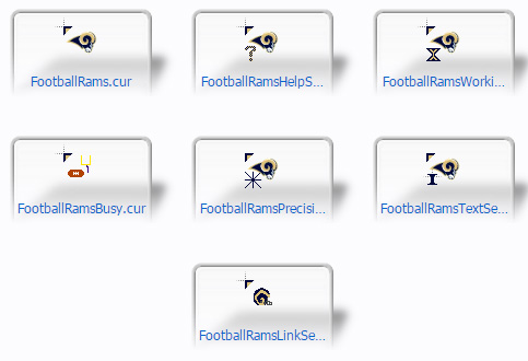 LA Rams Mouse Cursors