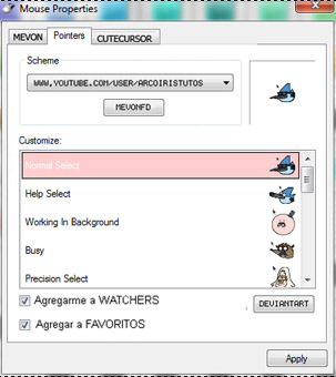 REGULAR SHOW mouse cursor