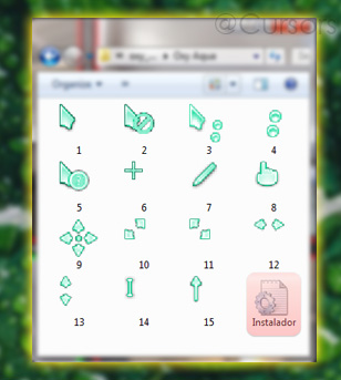 Aqua Blue cursors