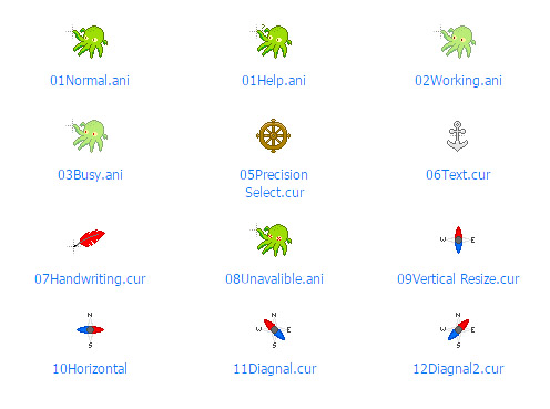 Cool Cthulhu and Pirate mouse cursors for windows 10