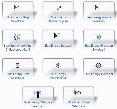 Blue Energy Mouse Cursors