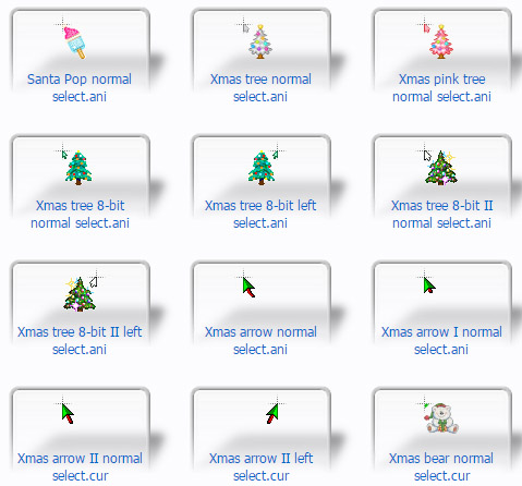 2018 Xmas Cursors