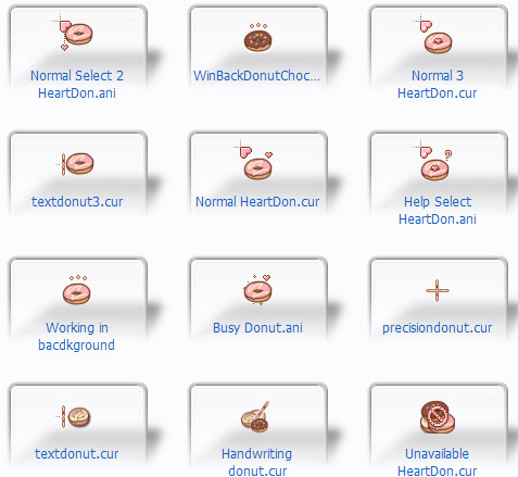 free Donuts Kawaii Cursors