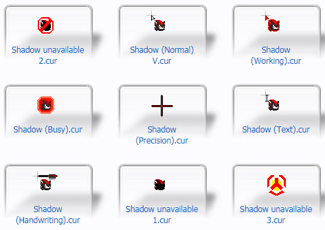 Shadow the Hedgehog V.2 Cursors