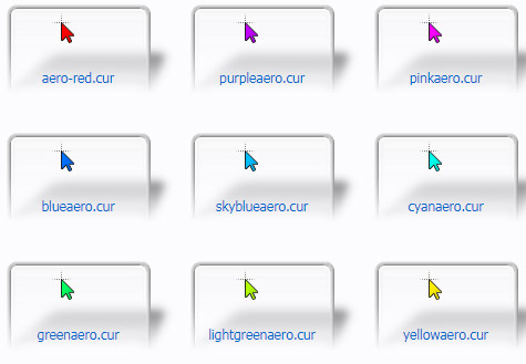 Multicolored Aero Cursors