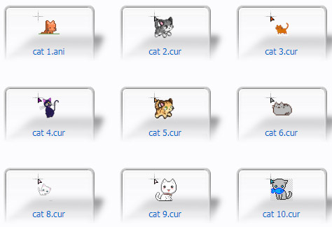 16 Cute cats Cursors