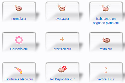 Pink Kawaii Donut Cursors