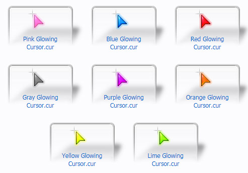 Glowing Mouse Cursors