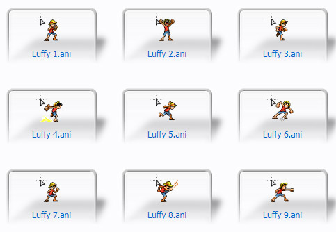 Monkey D. Luffy (Early One Piece) Cursors