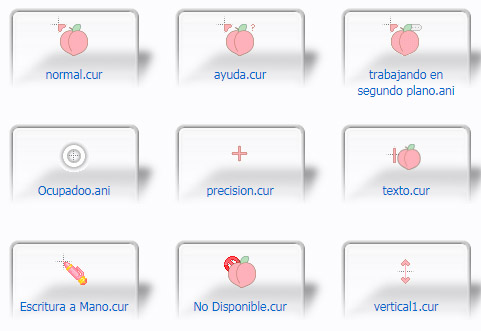 Peach Pink Mouse Cursors