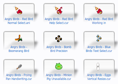 Angry Birds Cursors