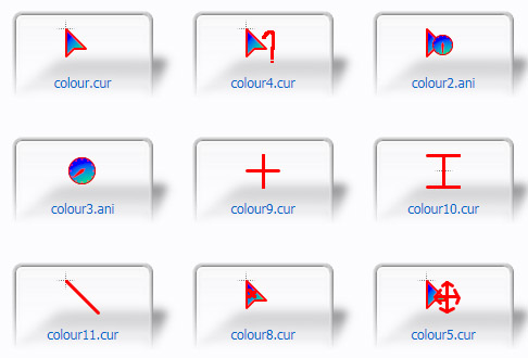 Colour Mouse Cursors