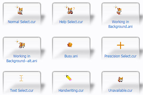 Mini Tails (From Sonic CD 2011 Remaster) Cursors