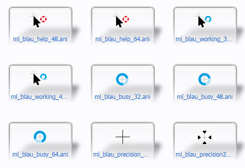 Ml-blau Mouse Cursors