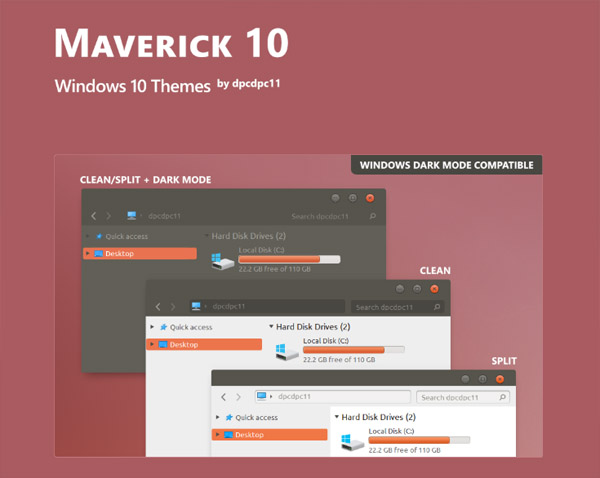 Maverick 10 for Windows 10 Theme