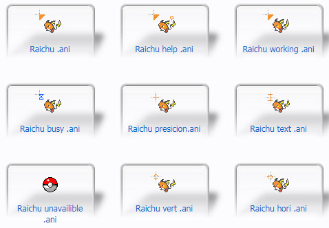 Raichu Mouse Cursors