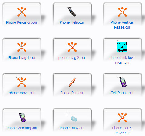 Cell Phone Mouse Cursors