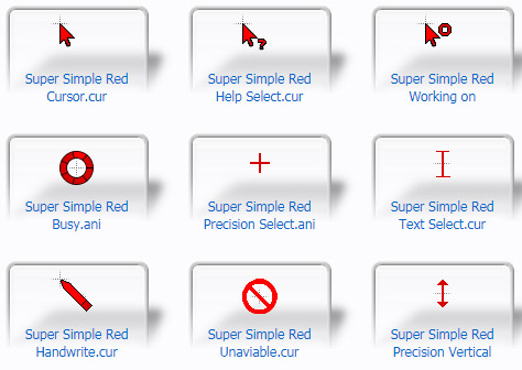 Super Simple Red Cursors
