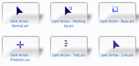 Dark Arrow Cursors