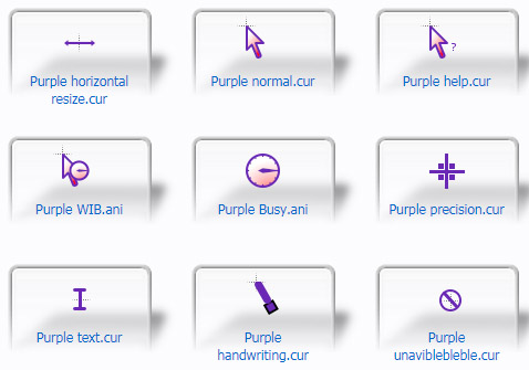 Purple Mouse Cursors