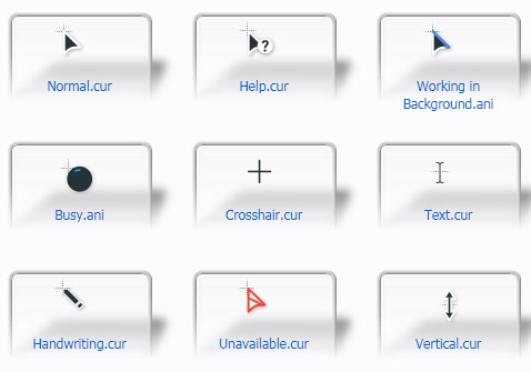 Material Design Dark Cursors