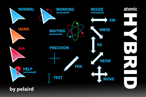 atomic HYBRID CursorFX cursors