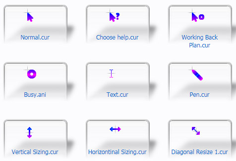 Neon Aero Mouse Cursors