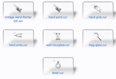 Vintage Hands & Co. Cursors