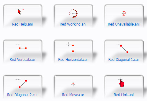 Red Mouse Cursors