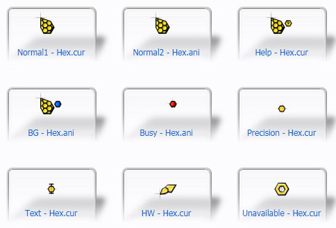 Hex Cursors for your computer