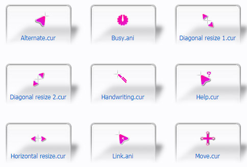 Bullet Point Pink Cursors