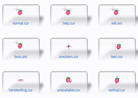 Cute Strawberry Cursors