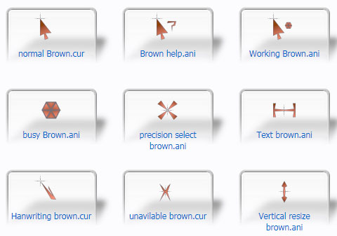 Brown Mouse Cursors