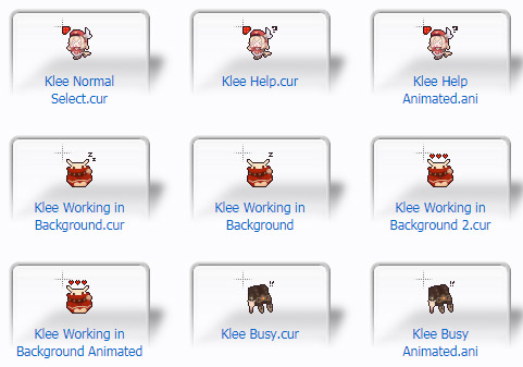 free Klee best mouse cursors for Windows