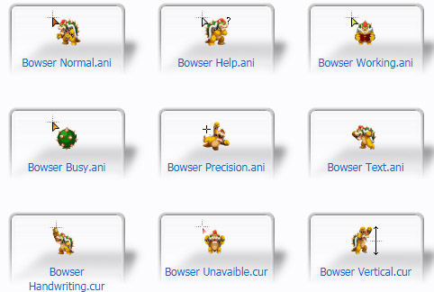 Bowser Mouse Cursors