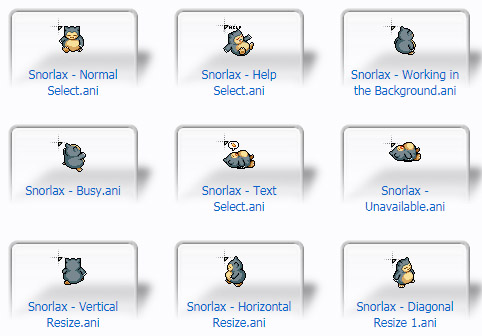 Snorlax - Pokemon for mouse Cursors