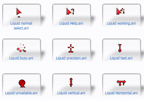 Liquid red for mouse cursors